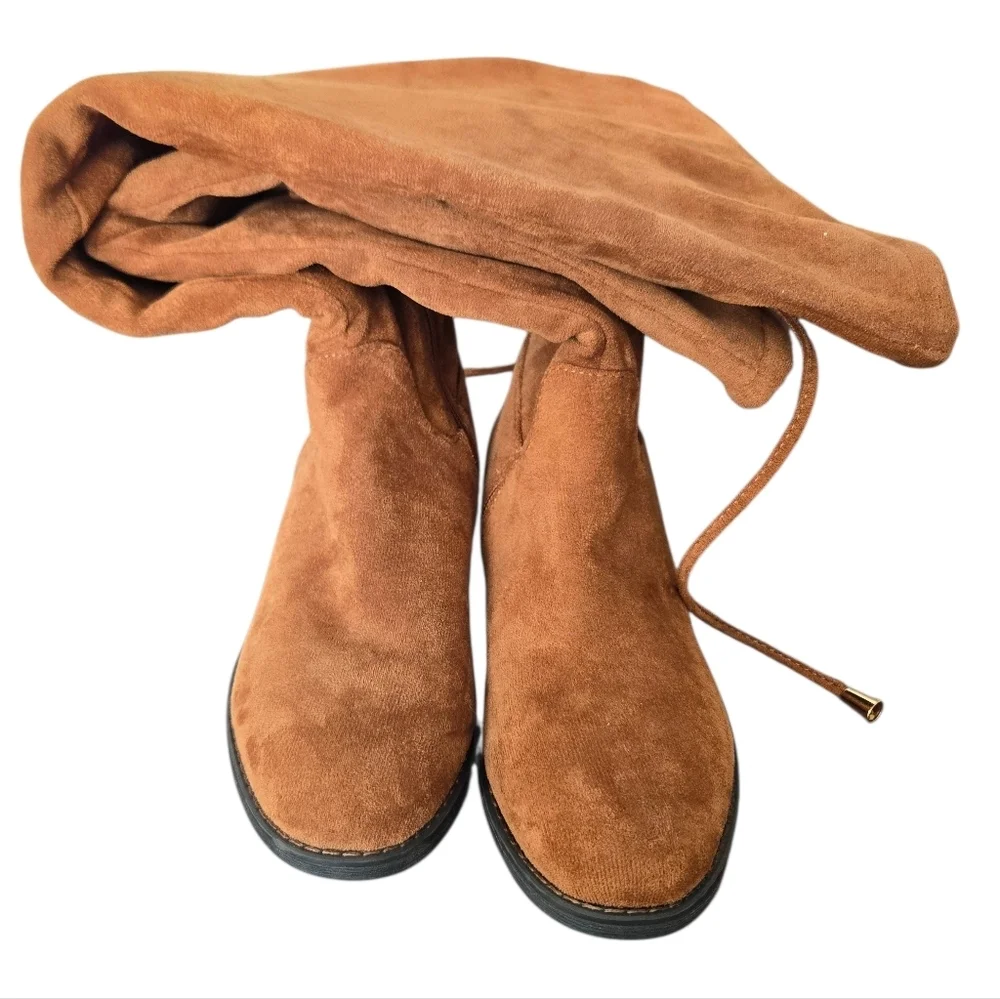 Suede Brown Suede Boots Size 7